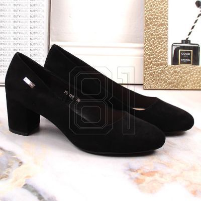9. Suede high heel pumps Sergio Leone W SK314D black