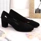 9. Suede high heel pumps Sergio Leone W SK314D black