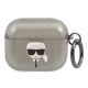 Karl Lagerfeld Glitter Karl's Head Case for AirPods 3 - Black