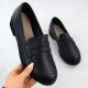 2. Women’s Black Leather Loafers Sergio Leone MK25112-S