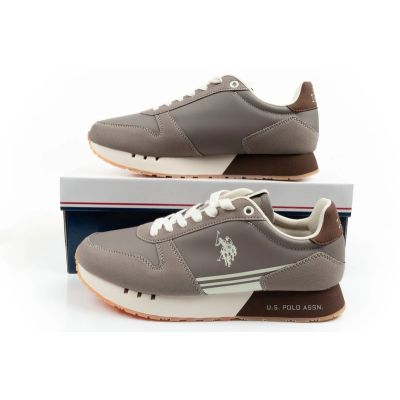10. US Polo Assn sports shoes sneakers men's fashionable comfortable brown