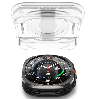 4. Spigen Glas.TR EZ Fit Tempered Glass for Samsung Galaxy Watch Ultra (47mm) - Clear (2-pack)