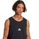 4. Men's adidas Essentials Small Logo Tank Black JE8986