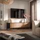 3. MERCI TV cabinet 200x40x54 black/artisan oak