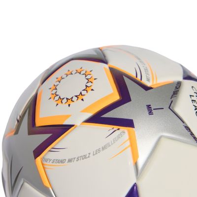 4. adidas UCL Womens Mini 26/27 League Stage Football White/Orange/Purple KE5143