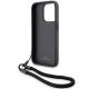 6. BMW Signature Leather Wordmark Cord case for iPhone 15 Pro - black