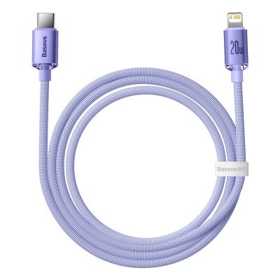 4. Baseus CAJY000205 Lightning - USB-C PD cable 20W 480Mb/s 1.2m - purple