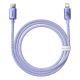 4. Baseus CAJY000205 Lightning - USB-C PD cable 20W 480Mb/s 1.2m - purple