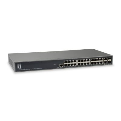3. LevelOne GEL-2681 Managed L3 Gigabit Ethernet (10/100/1000) Network Switch Black