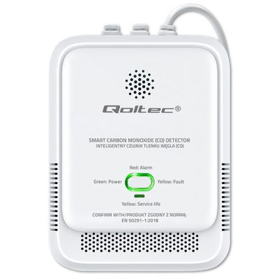 7. QOLTEC CARBON MONOXIDE SENSOR | CO DETECTOR | 85DB LED ALARM