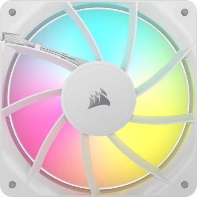 4. CORSAIR RS120 ARGB White 120 mm ARGB Fan Single Pack