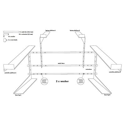 STAND4ME LT PRO laptop stand controller mixer