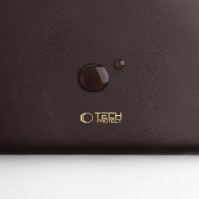6. Tech-Protect Fleece Laptop Bag 13-14" - Brown