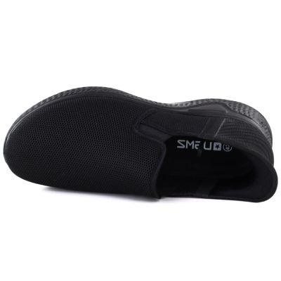 3. Men's textile slip-on sneakers, black NEWS 170-M