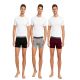 2. Le Coq Sportif Men's Boxer Briefs 3-Pack Black Gray Burgundy