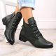 2. Insulated flat-heeled ankle boots Jezzi W JEZ412B green