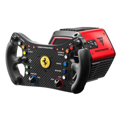 4. Thrustmaster T818 Ferrari 488 GT3 Simulator Black, Red USB Steering Wheel + Pedals Analog/Digital PC