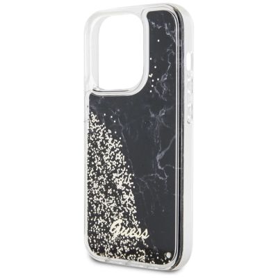 6. Guess GUHCP14LLCSGSGK iPhone 14 Pro 6.1" black/black hardcase Liquid Glitter Marble