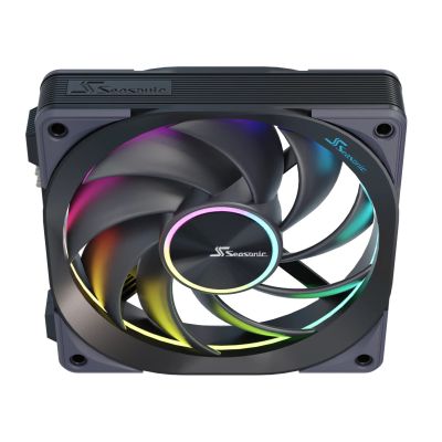4. Seasonic MagFlow ARGB Computer Case Fan 12cm Black 3 pcs.