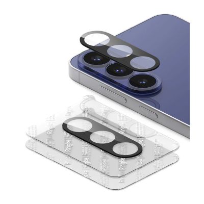 4. Ringke Camera Full Cover 2-Pack Tempered Glass for Samsung Galaxy S26 FE - Black