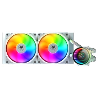 COUGAR Poseidon Elite 240 CPU Water Cooler, ARGB White