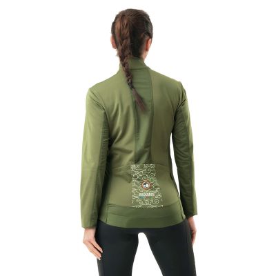 5. Rockbros TLWT001 ROAD TO SKY windproof insulated cycling jersey M - green