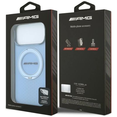 8. Mercedes AMG IML Double Layer Urban Line with Ring Stand MagSafe case for iPhone 18 Pro Max / 17 Pro Max - blue