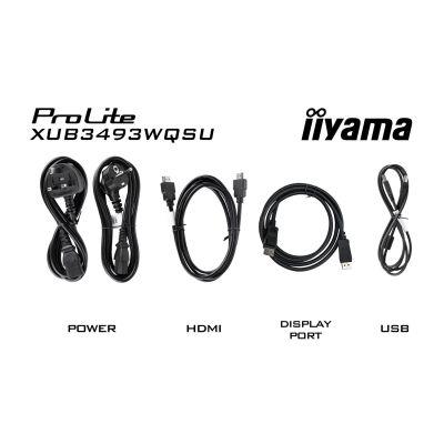 22. iiyama XUB3493WQSU-B6 34" UW IPS-panel 3440x1440 120Hz 21:9 400cd/m 1000:1 1ms