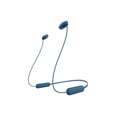 2. Sony WI-C100 Wireless In-Ear Bluetooth Calls/Music Headset Blue