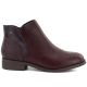 2. Burgundy Women's Leather Ankle Boots with Warm Lining M.Daszyński SFY2648-1