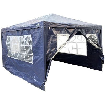 6. GARDEN TENT PAVILION 3X4X2.5M NAVY BLUE SASKA GARDEN