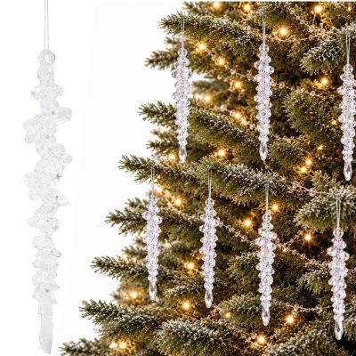 Safe Plastic Christmas Tree Icicles, Height: 18 cm, 7 pcs, MICA