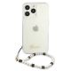 3. Guess GUHCP13LKPSWH iPhone 13 Pro / 13 6.1" Transparent Hardcase White Pearl