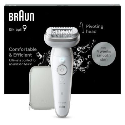 3. BRAUN Silk-epil 9-011 3D IPL Epilator, Wet and Dry, White, Gold