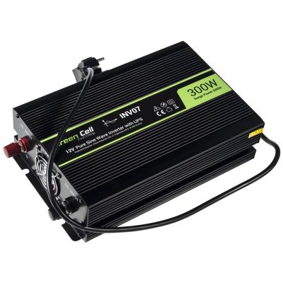 5. GREEN CELL INV07 INVERTER 12V-230V 300W/600W PURE SINE WAVE