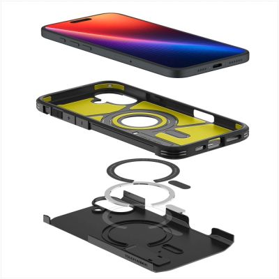 10. Spigen Tough Armor MagSafe case with stand for iPhone 16 - black