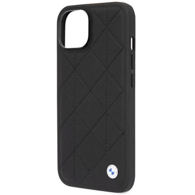 6. Case BMW BMHCP14S22RQDK iPhone 14 6.1" black/black Leather Quilted