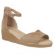 Filippo DS7635 Women's Taupe Leather Wedge Sandals