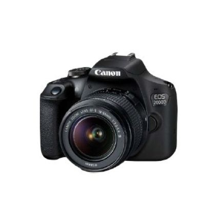 2. Canon EOS 2000D BK 18-55 IS II EU26 SLR Camera Kit 24.1 MP CMOS 6000 x 4000 px Black