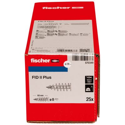 3. Fischer 570349 screw anchor/expansion plug 25 pcs.