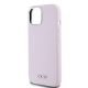 6. DKNY Liquid Silicone Small Metal Logo MagSafe Case for iPhone 15 / 14 / 13 - Pink