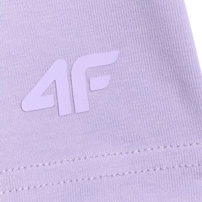 4. Girls' shorts 4F CAS F028 purple 4FJWSS26TSTIF028 51S