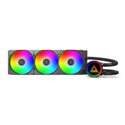 6. Montech LightFlow ARGB 360 Processor All-in-One Liquid Cooler 12 cm Black 1 pc.
