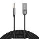 3. Tech-Protect Ultraboost AU04 Bluetooth 6.0 AUX Adapter – Grey