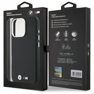 8. BMW M Edition Kevlar Wrapped Metal iPhone 16 Pro Max Case - Black