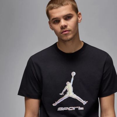 3. Air Jordan Sport Men's Dri-FIT T-Shirt Black - HQ7984-010