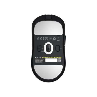 15. HATOR Quasar 3S Ultima 8K Wireless Gaming Mouse Right Side RF Wireless + Bluetooth + USB Type-C Optical 30000 DPI