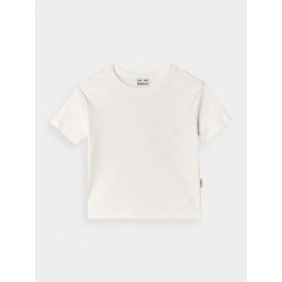 5. Girls' plain T-shirt 4F 4FJRSS24TTSHF2053-11S
