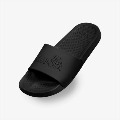 6. Basic plain black pool flip-flops KUBKBB-SS24-02-23