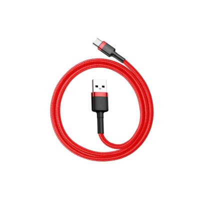 3. Baseus Cafule CATKLF-C09 Cable (USB 2.0 - USB Type-C; 2m; black and red)